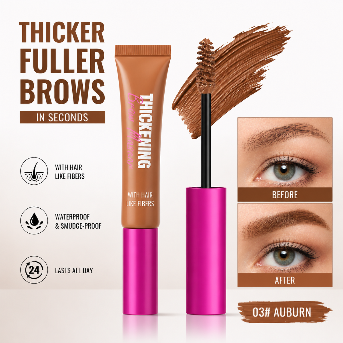Pawreluna® 🖌️ Waterproof Brow Gel Mascara