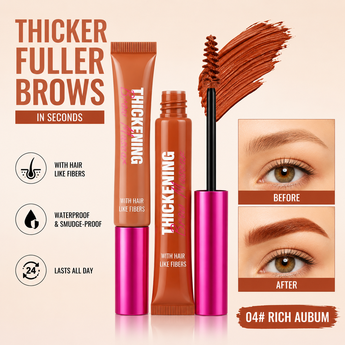 Pawreluna® 🖌️ Waterproof Brow Gel Mascara