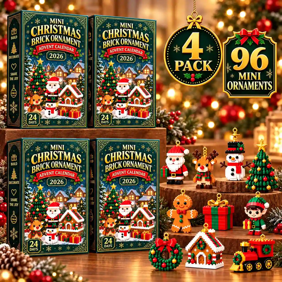 🆙 24 Festive Christmas Ornaments