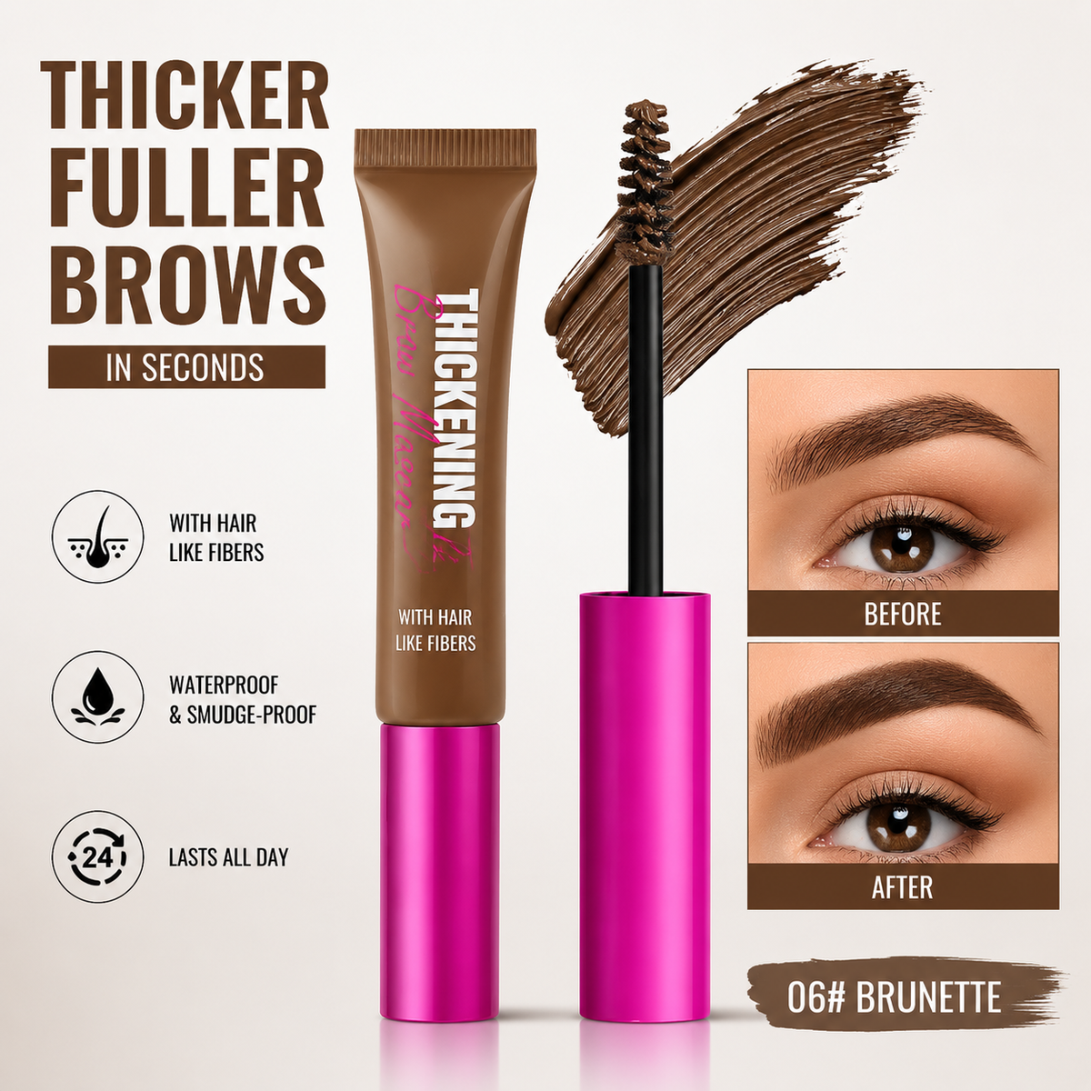 Pawreluna® 🖌️ Waterproof Brow Gel Mascara