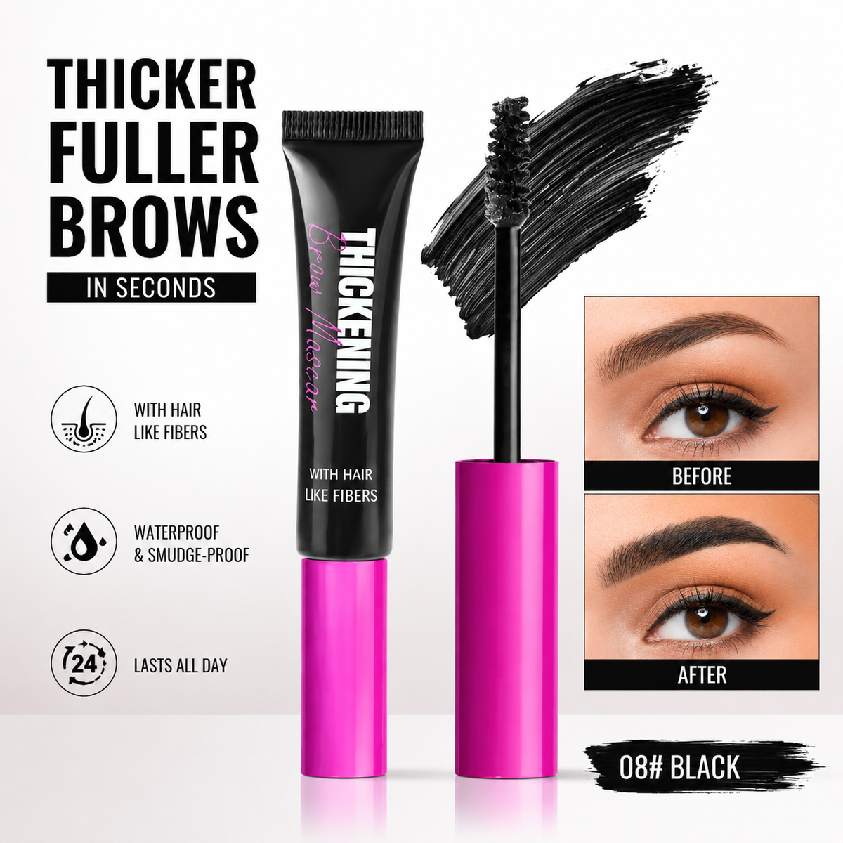 Pawreluna® 🖌️ Waterproof Brow Gel Mascara