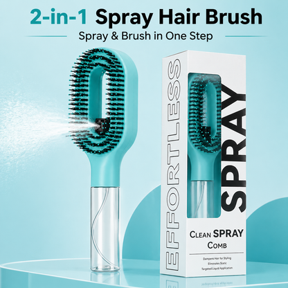 🆙  2-in-1 Spray Hair Brush