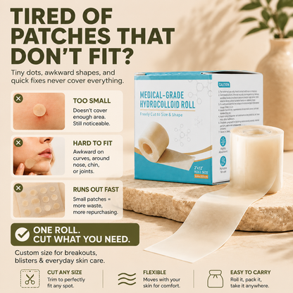 Pawreluna® 🩹 HydroFlex Hydrocolloid Roll