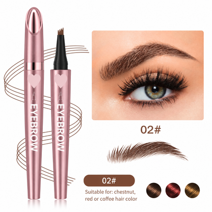 🆙 4-Tip Microblading Eyebrow Pen