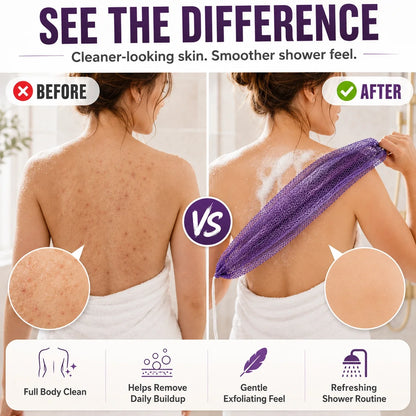 🆙 Full Body Mesh Shower Scrubber