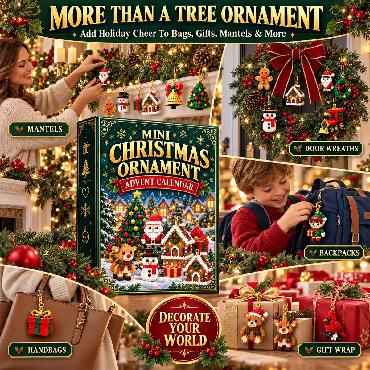 🆙 24 Festive Christmas Ornaments