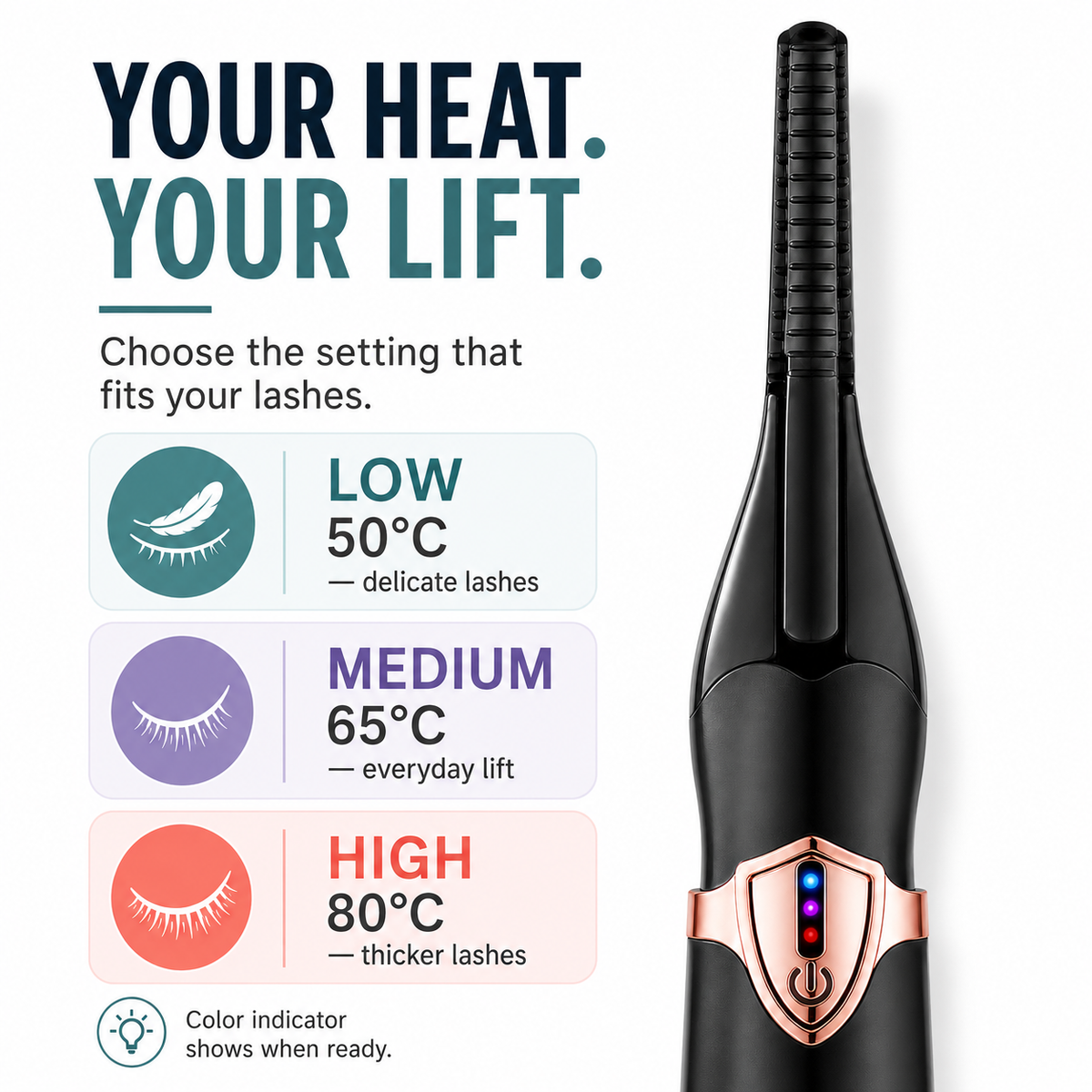 Pawreluna®  InstantLift Heated Eyelash Curler