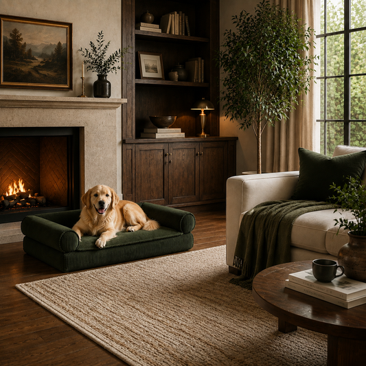 Pawreluna The Evergreen Lounge — Corduroy Pet Sofa