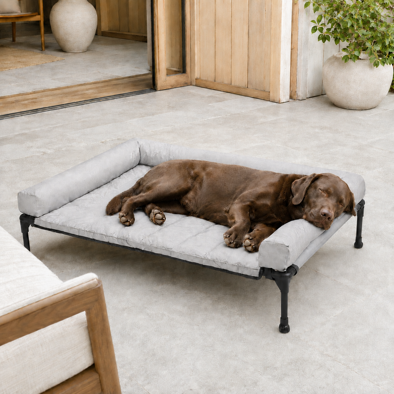Pawreluna Elevated Outdoor Dog Bed