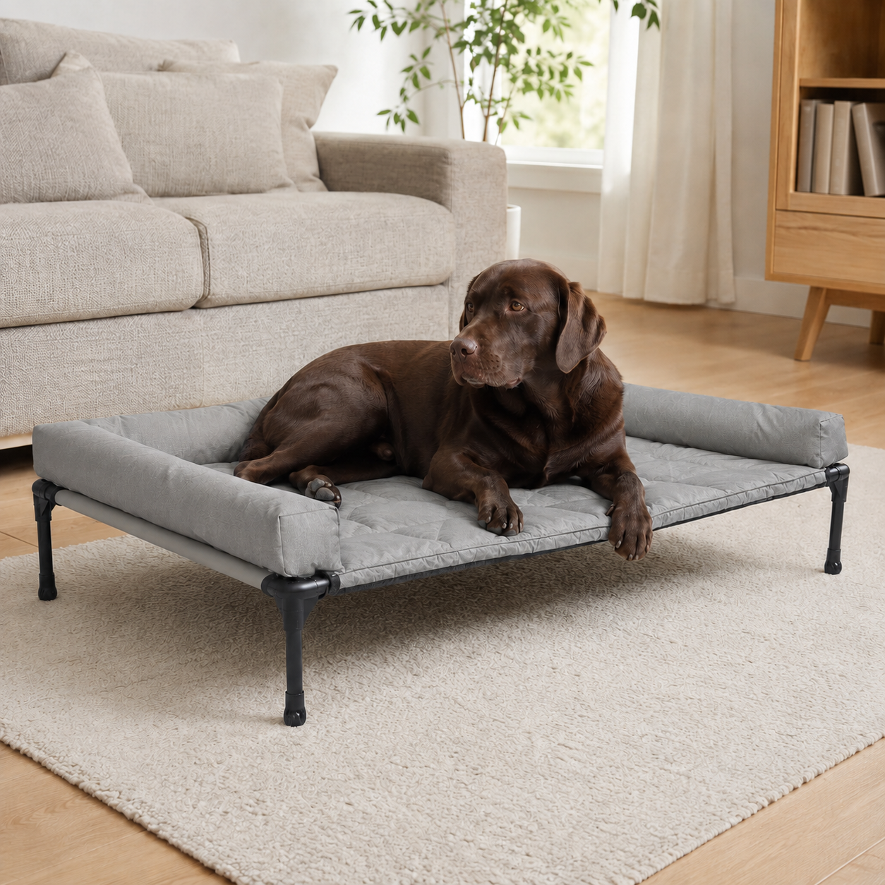 Pawreluna Elevated Outdoor Dog Bed