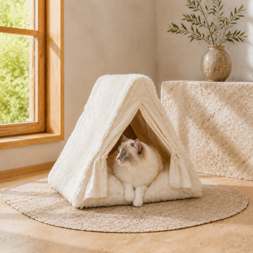 Pawreluna Alcove Plush Cat Bed