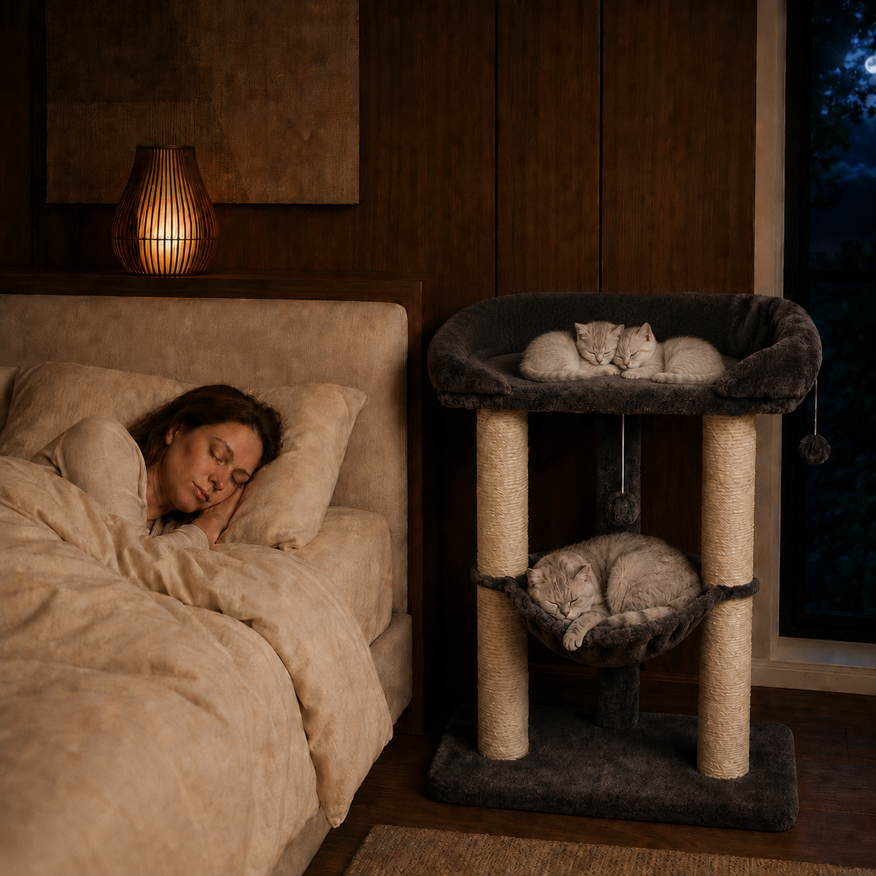 Pawreluna Terrace Multi-Level Cat Lounger