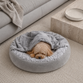 Pawreluna Nuvella Covered Round Dog Bed