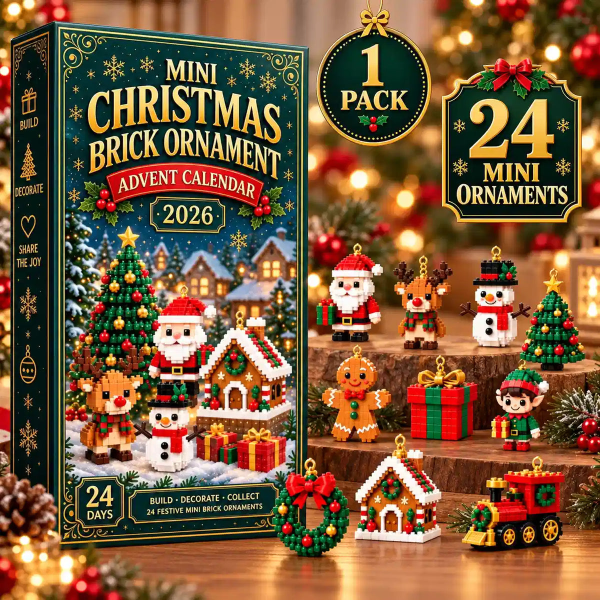 Pawreluna®🎄🎁 24 Festive Christmas Ornaments
