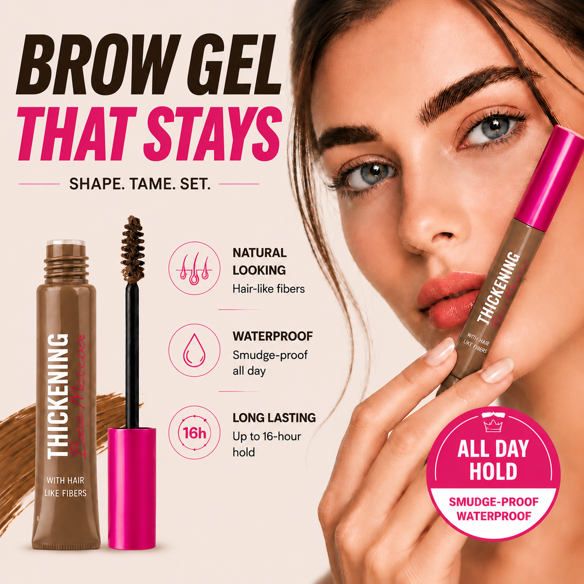 Pawreluna® 🖌️ Waterproof Brow Gel Mascara