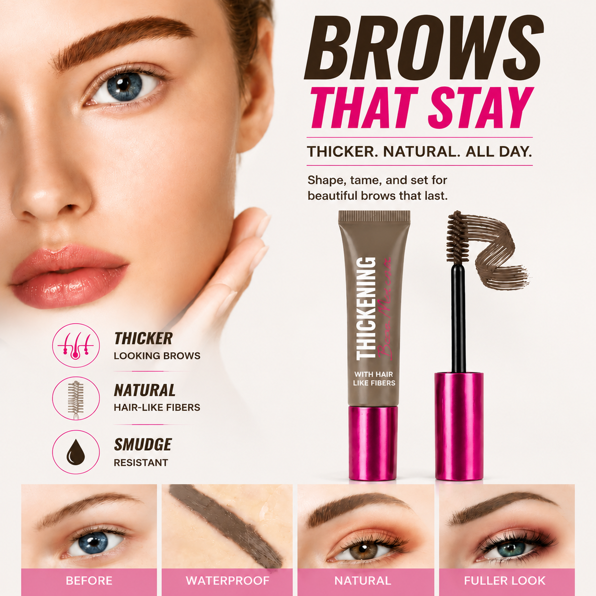 Pawreluna® 🖌️ Waterproof Brow Gel Mascara