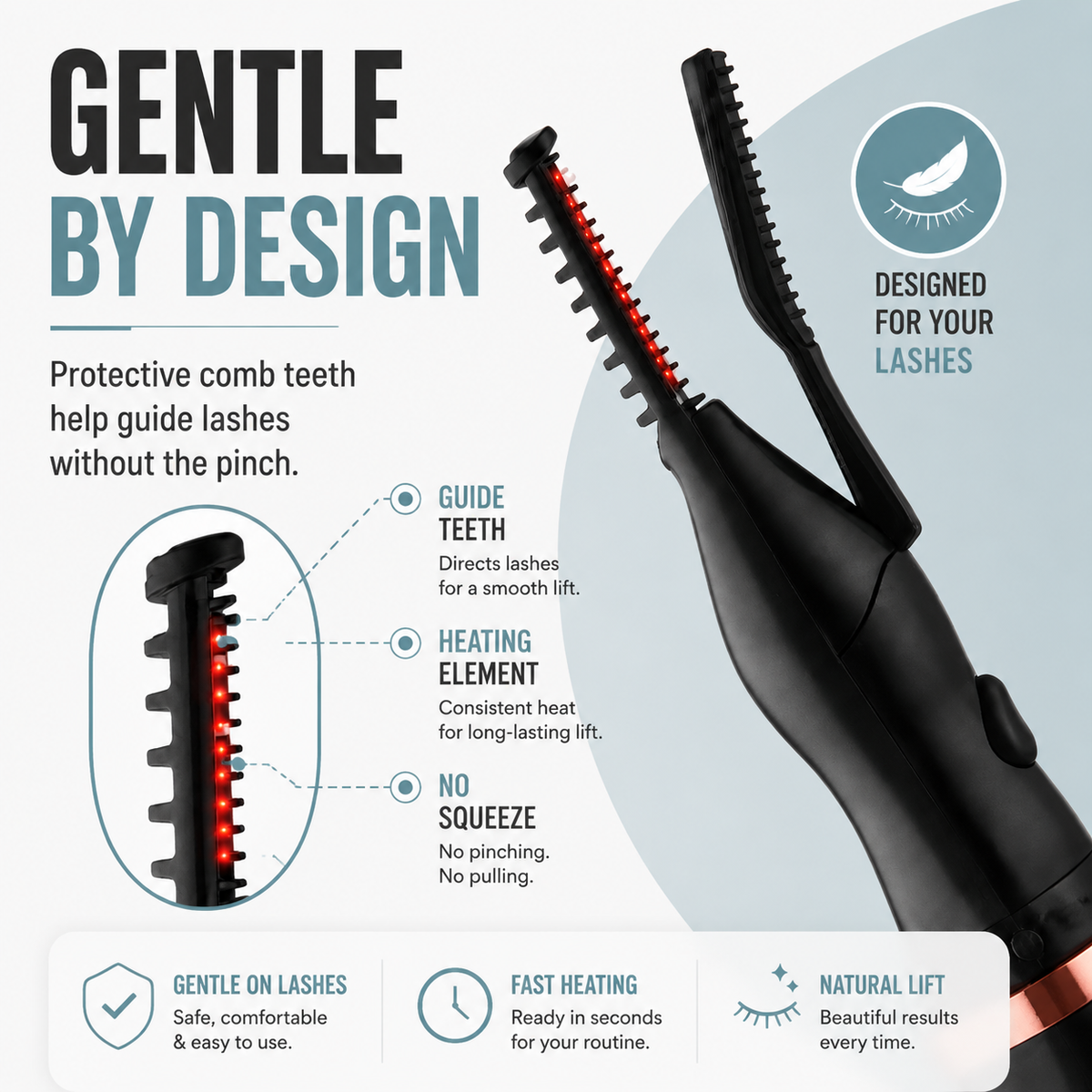 Pawreluna®  InstantLift Heated Eyelash Curler