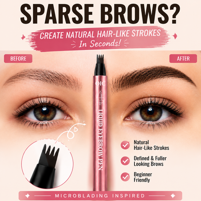 🆙 4-Tip Microblading Eyebrow Pen