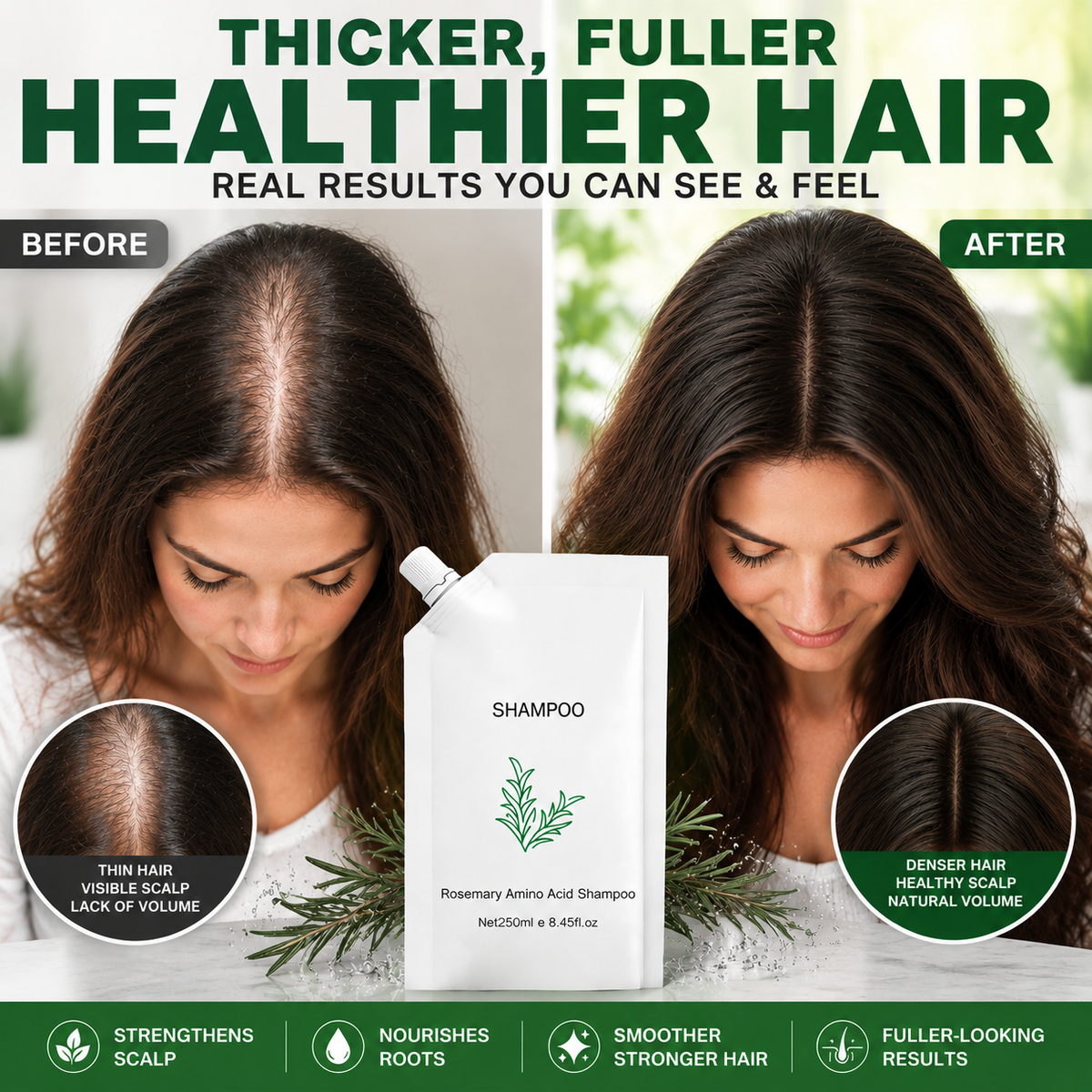 Pawreluna® 🌱Rosemary Amino Acid Hair Growth Shampoo