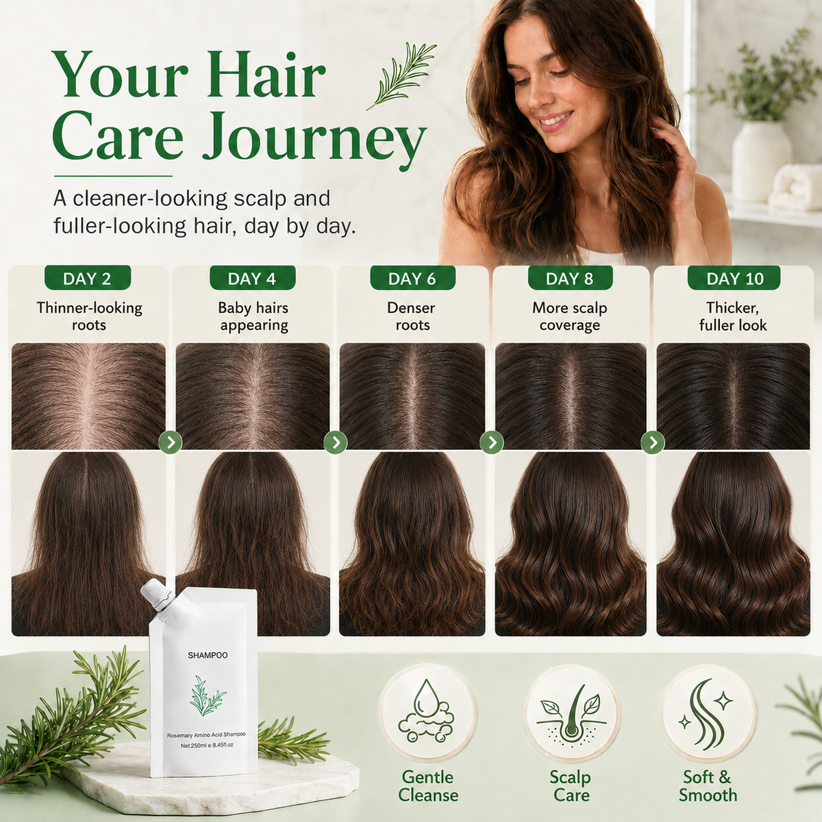 Pawreluna® 🌱Rosemary Amino Acid Hair Growth Shampoo