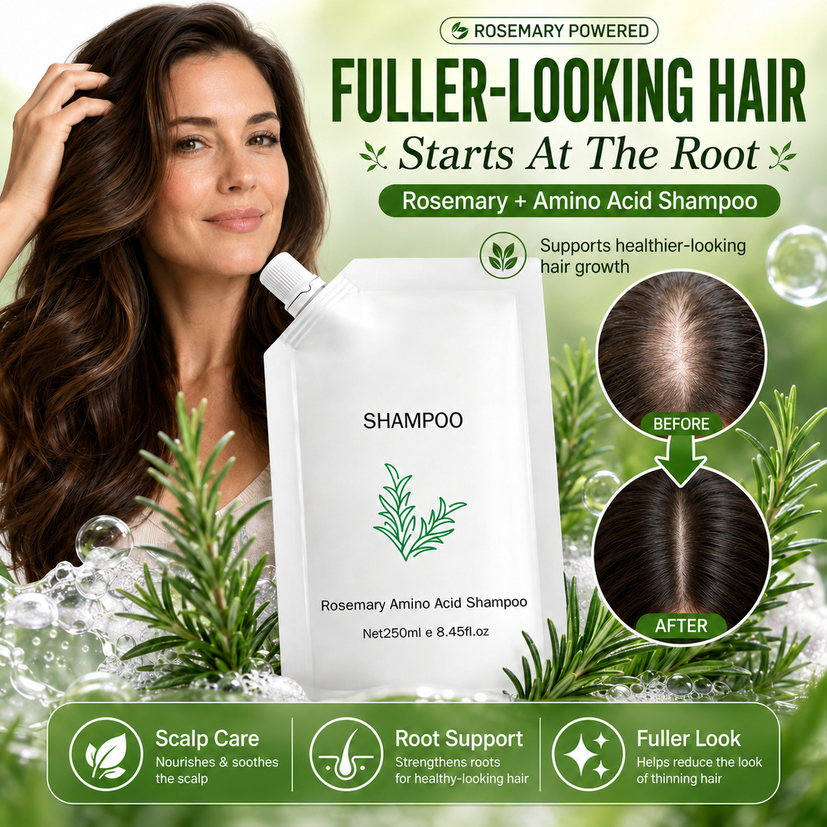 Pawreluna® 🌱Rosemary Amino Acid Hair Growth Shampoo
