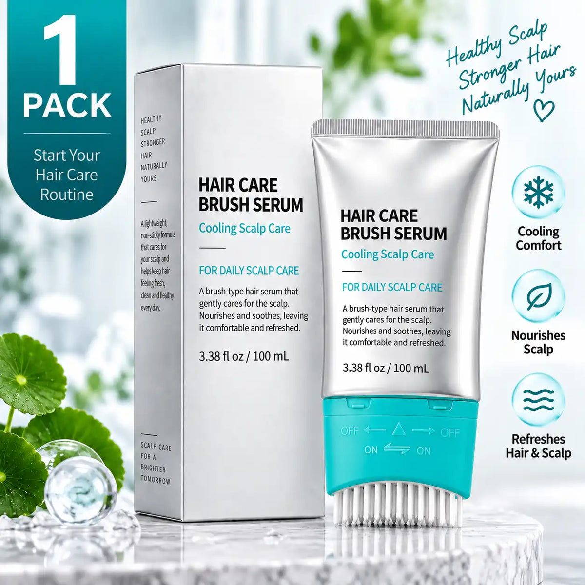 Pawreluna® 💆🌱 Root Boost Hair Growth Serum Brush