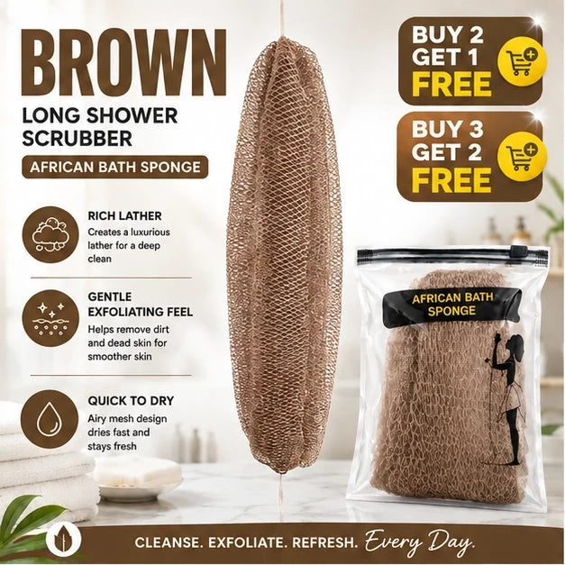 🆙 Full Body Mesh Shower Scrubber