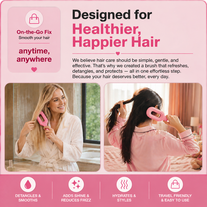 🆙  2-in-1 Spray Hair Brush