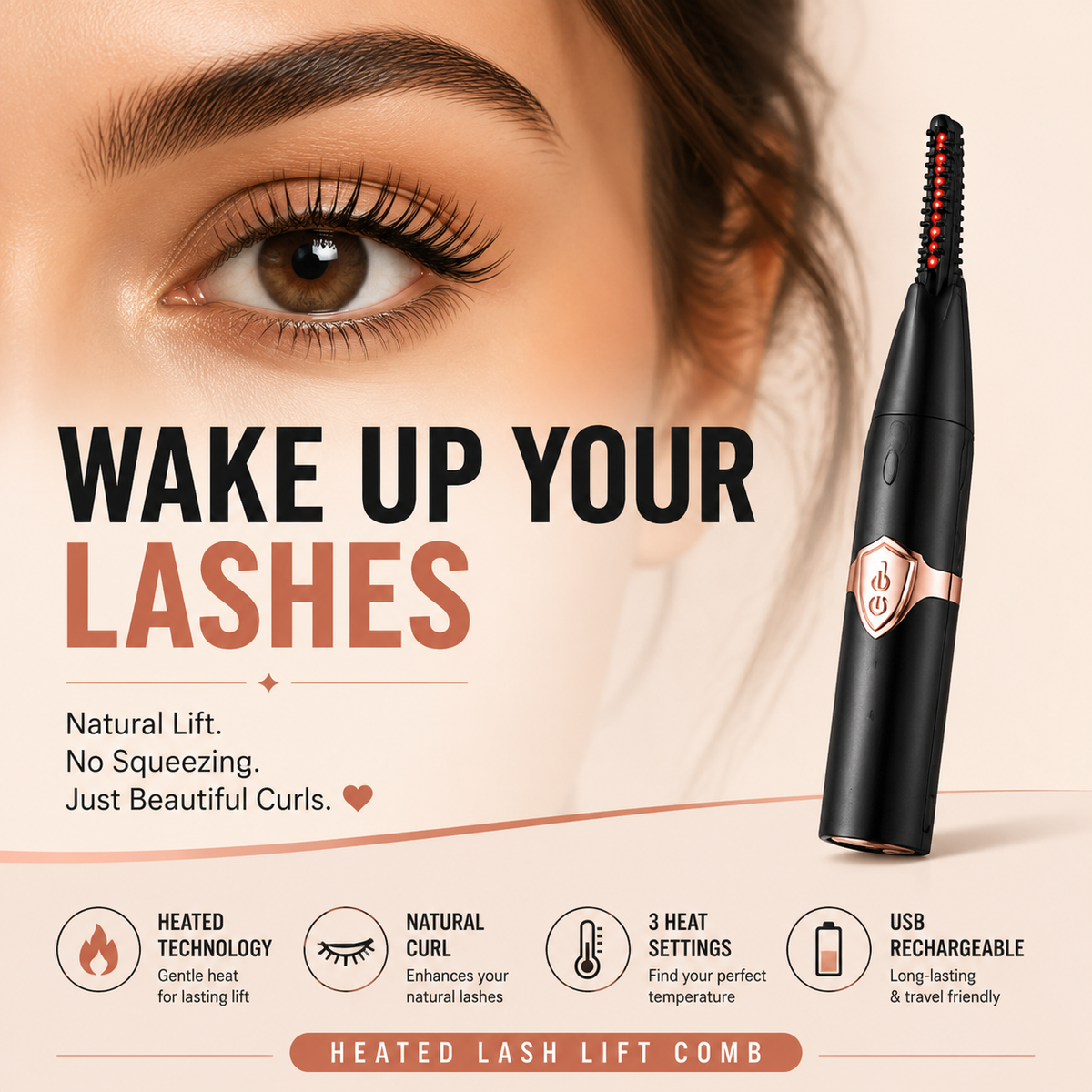 Pawreluna®  InstantLift Heated Eyelash Curler